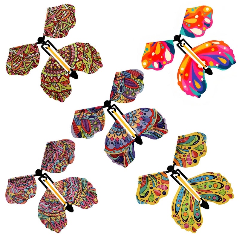 Five Sets of Creative Flying Butterfly Bookmarks Unique Exotic Gifts for Birthday and Reading | Book Accessories