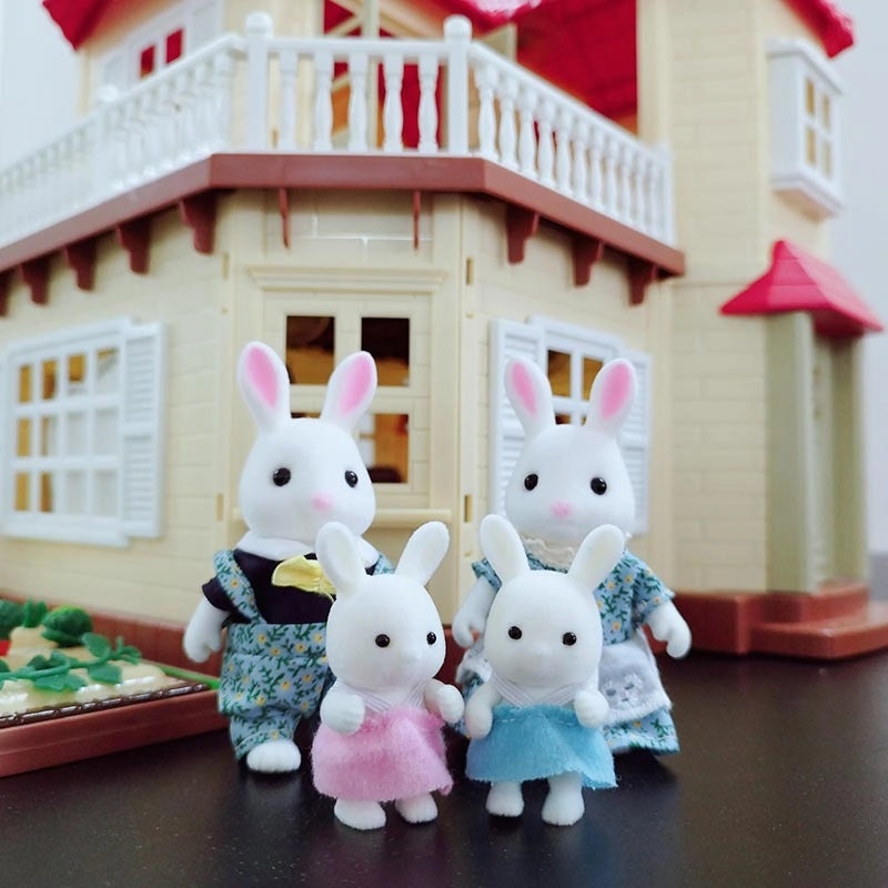 Cute Vinyl Doll Set Featuring Rabbit Squirrel and Bear Figures|Toys & Collectibles