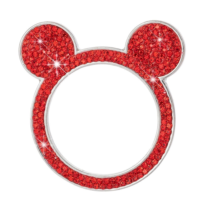 Diamond Bear Car Ignition Button Cover One-Click Start Ring Sticker Cute Mouse Universal Decorative | Car Accessories