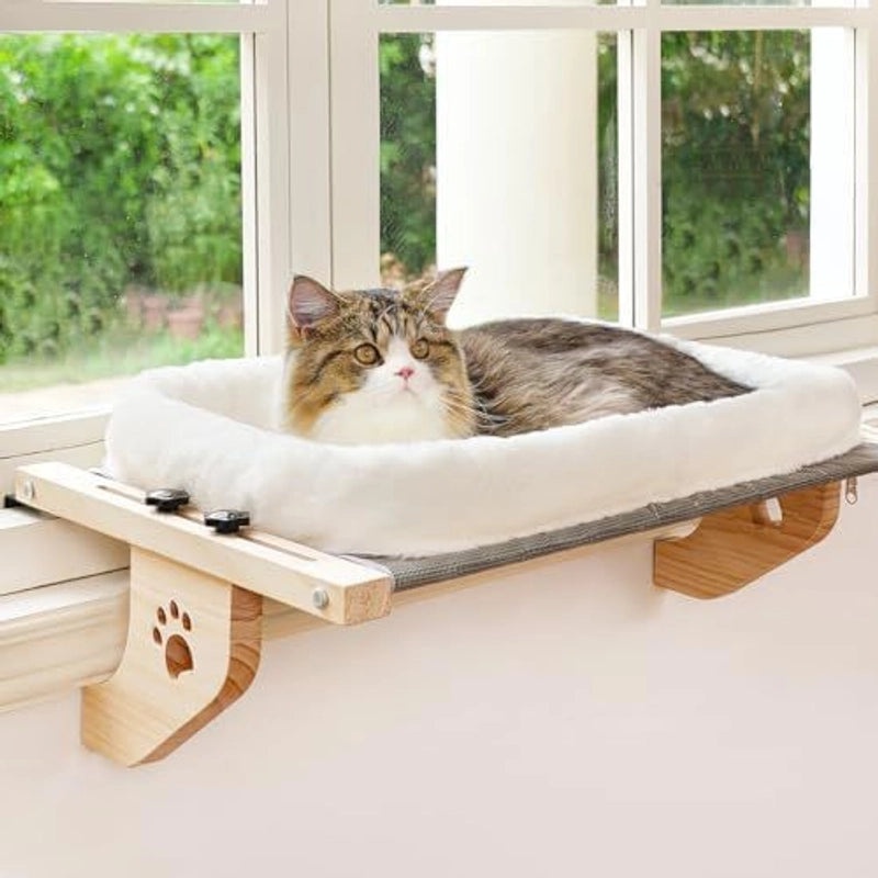Solid Color Wooden Pet Bed Minimalist Design|Pet Supplies Bed