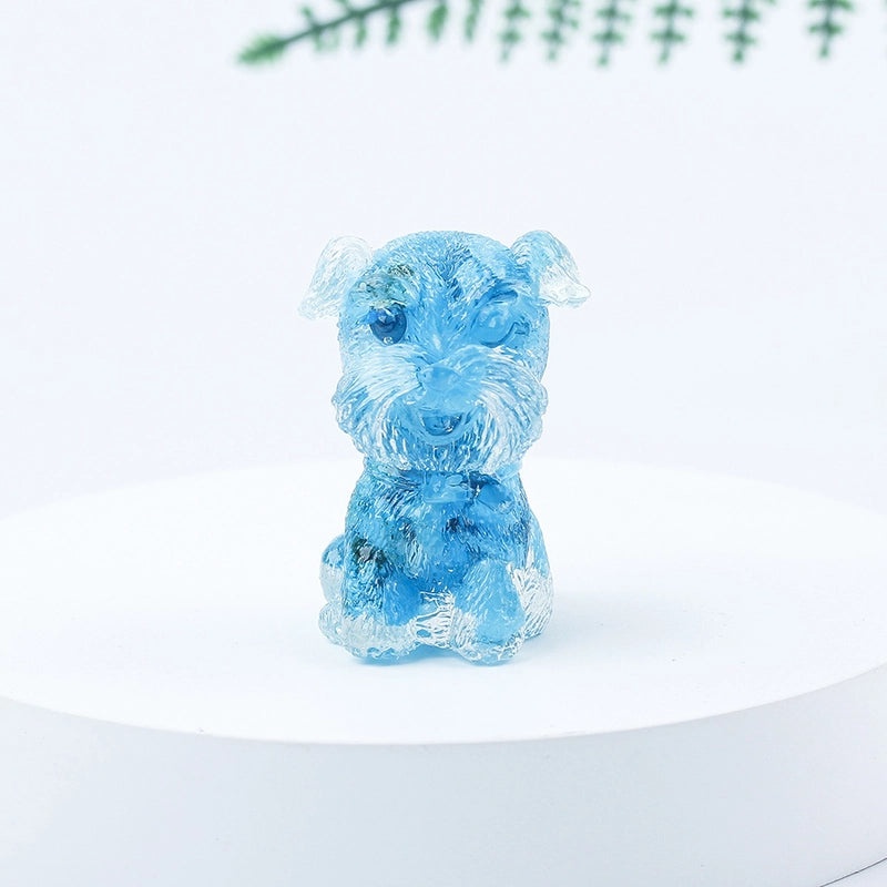 Adorable Dog Shaped Crystal Figurines for Home Decor|Decorative Figurines