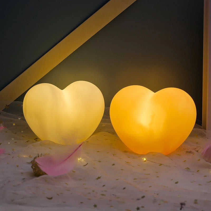 Romantic Heart-Shaped Nightlight for Girls | Valentine's Day Wedding Home Decor Gift | Creative Love Atmosphere Lamp | Holiday Present Light | Li