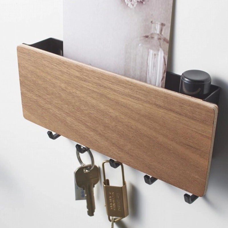 Creative Metal Nail-Free Key Storage Rack for Household Entrance Door | Home Organization & Storage