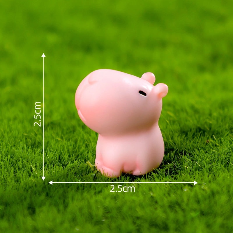 Cute Animal Resin Ornaments Cartoon Style Decorative Figurines for Home Decor|Home Decor & Ornaments