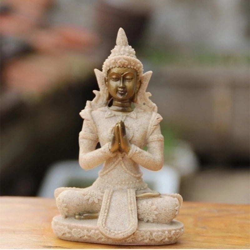 Vintage Buddha Resin Figurines for Home Decor | Home Decor & Ornaments