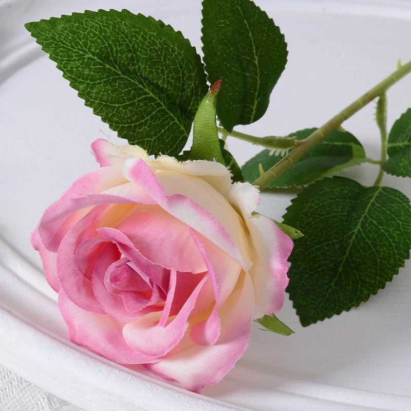 Artificial Rose Single Stem Flannel Flower for Home Wedding Valentine's Day Decoration|Home Decor & Wedding Accessories