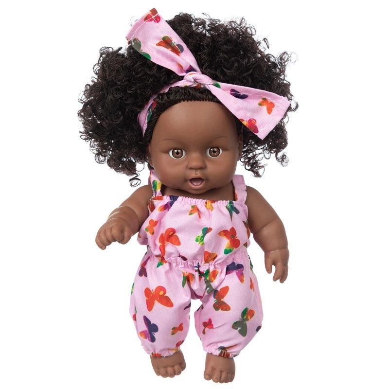 8 Inch African American Vinyl Fashion Dress Up Girl Doll for Kids|Dolls & Accessories