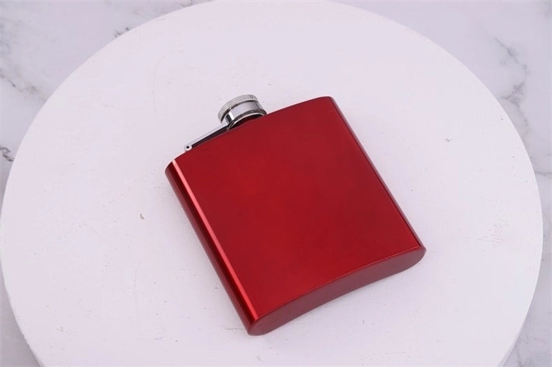 Elegant Stainless Steel Solid Color Wine Flask | Drinkware & Bar Accessories