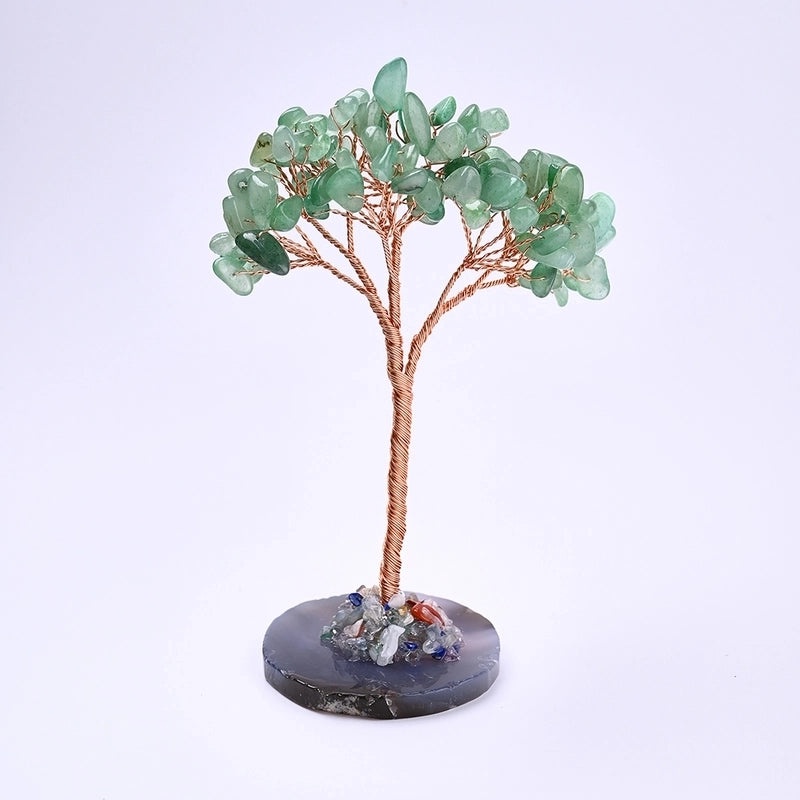 Minimalist Tree Gemstone Copper Wire Ornament|Home Decor & Accessories