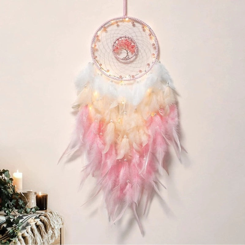 Minimalist Geometric Feather Dreamcatcher Wall Art Rope Design|Home Decor & Wall Art