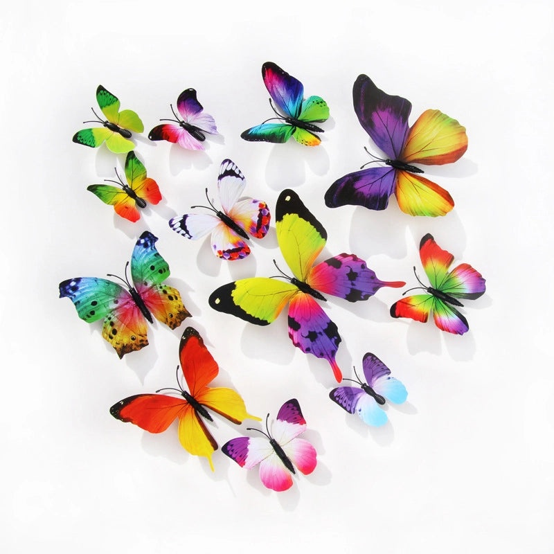 Creative Waterproof Butterfly Wall Stickers Self-adhesive PVC Home Decor Background|Home Decor & Wall Stickers