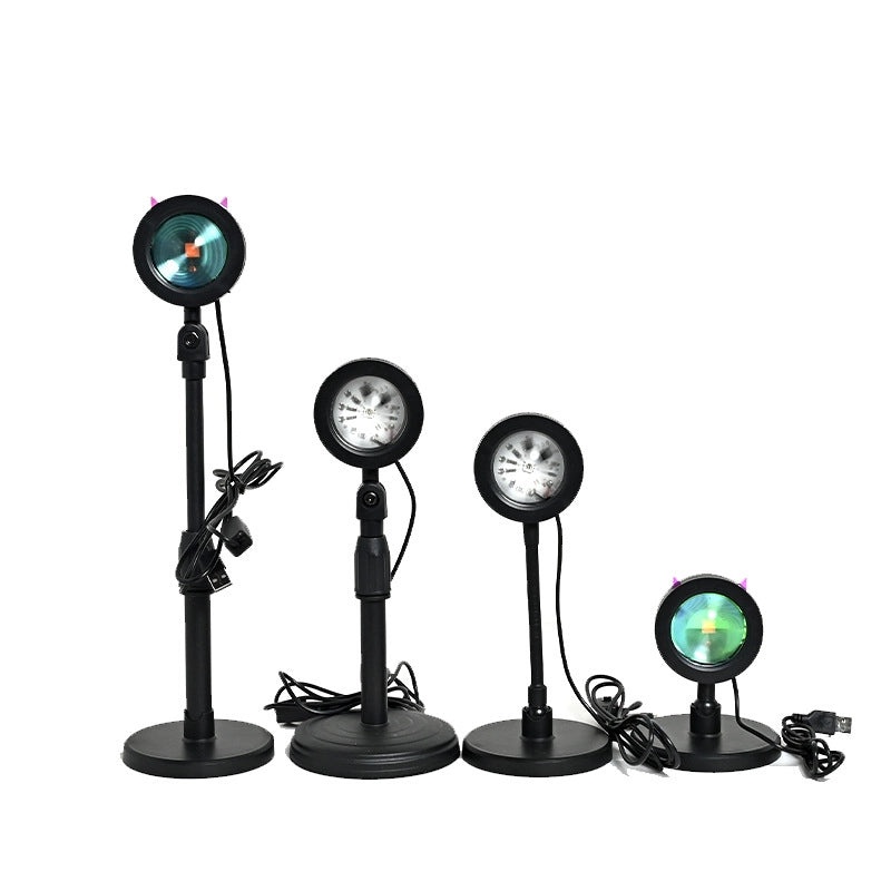 Sunset Glow LED Mood Lamp RGB Remote Control Little Demon Style Photography Light|Home Decor & Lighting
