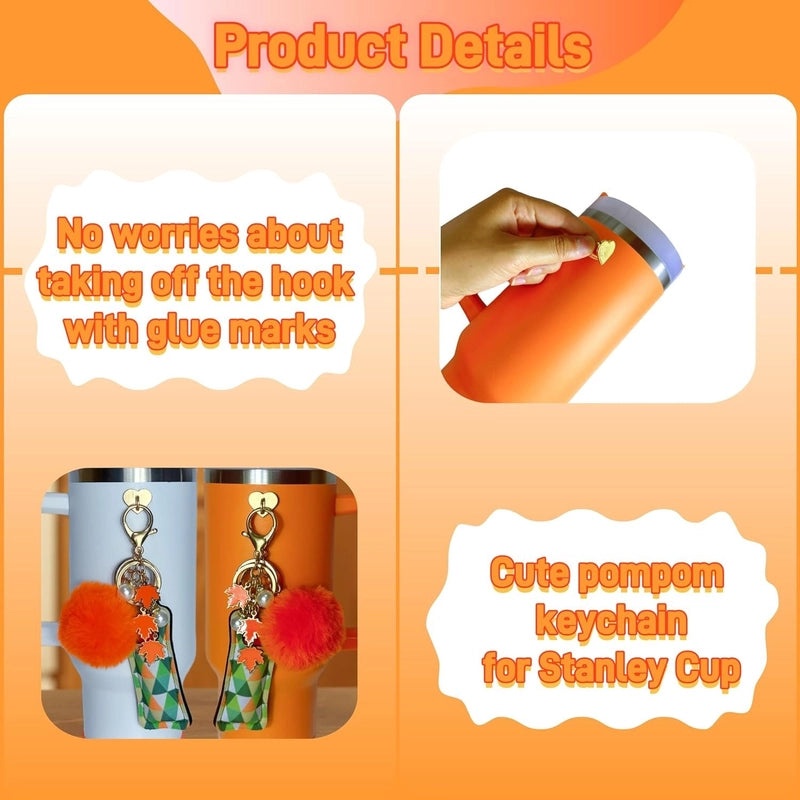 Maple Leaf & Red Heart Silicone Cup Sleeves Set | Drinkware Accessories