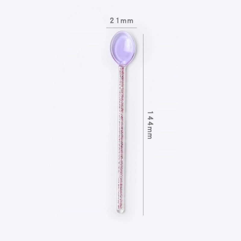 Clear Glass Spoon Minimalist Design|Kitchen Utensils