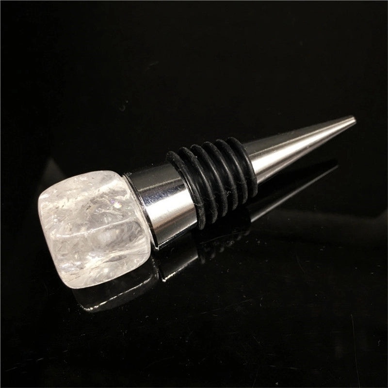 Modern Geometric Metal Wine Bottle Stopper | Kitchen & Dining Accessories