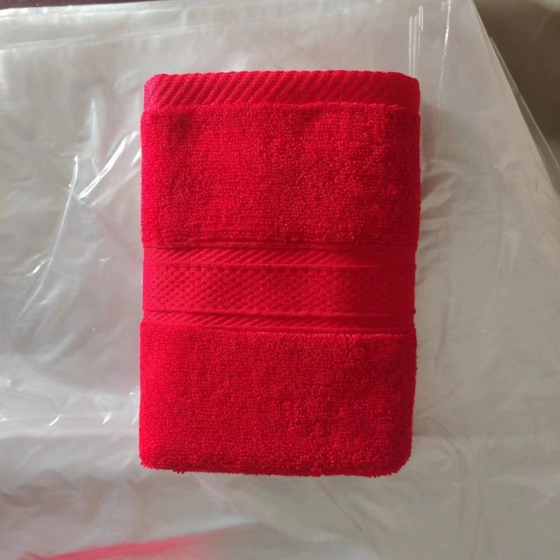 Red Wedding Towels 120g Bamboo Fiber Soft Absorbent Couples Gift|Home & Living Bathroom Towels
