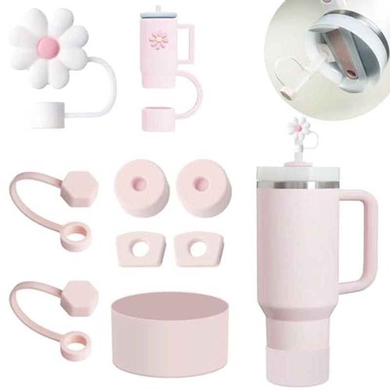 Adorable Animal Flower Silicone Cup Sleeve Set | Drinkware Accessories