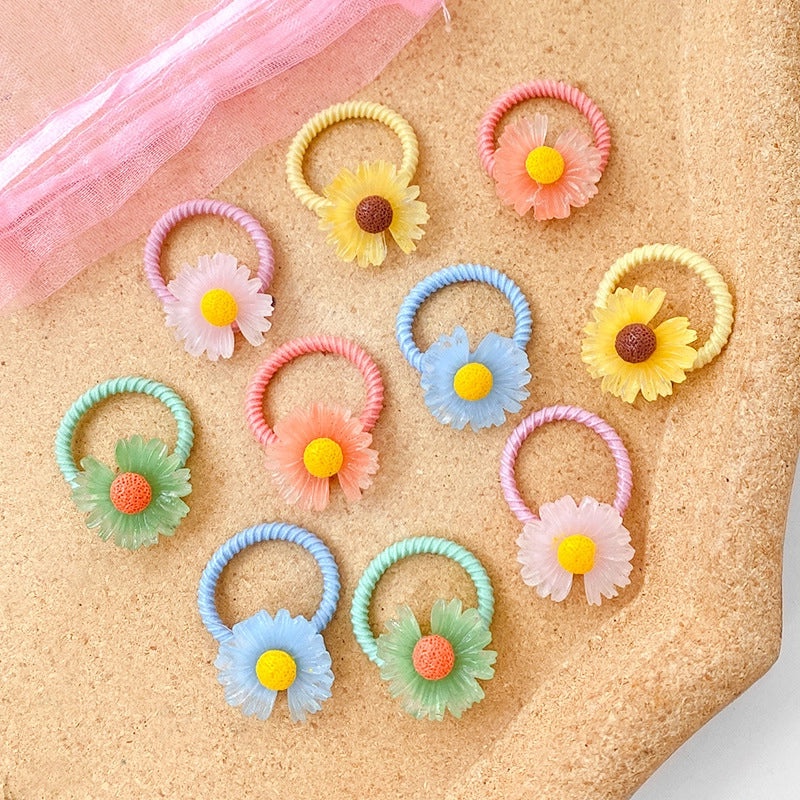 Gentle Baby Hair Bands, Soft Rubber Hair Ties for Kids, Non-Damaging Korean Style Hair Accessories|Childrens Hair Accessories