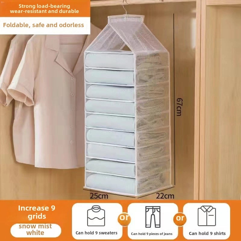 Hanging Pants Storage Bag Organizer for Wardrobe | Home Storage & Organization
