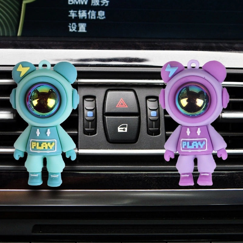 Cartoon Lightning Bear Car Air Outlet Aromatherapy Sheet, Car Perfume Vent Decoration|Car Accessories