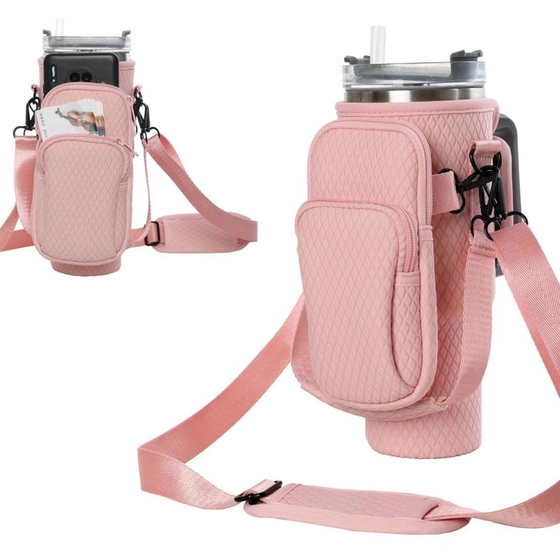 Casual Plain Fabric Coffee Cup Sleeve Single Piece|Drinkware Accessories