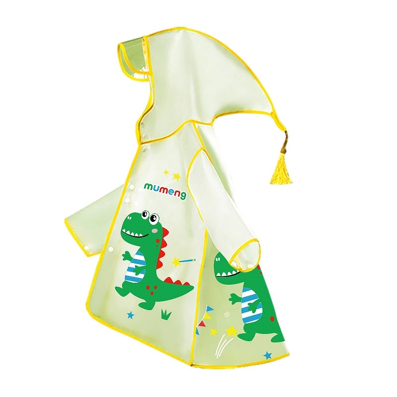 Kids Transparent Cartoon Raincoat and Boots Set Waterproof Full Body Rain Gear for Kindergarten and Primary School Students|Children's Rainwear