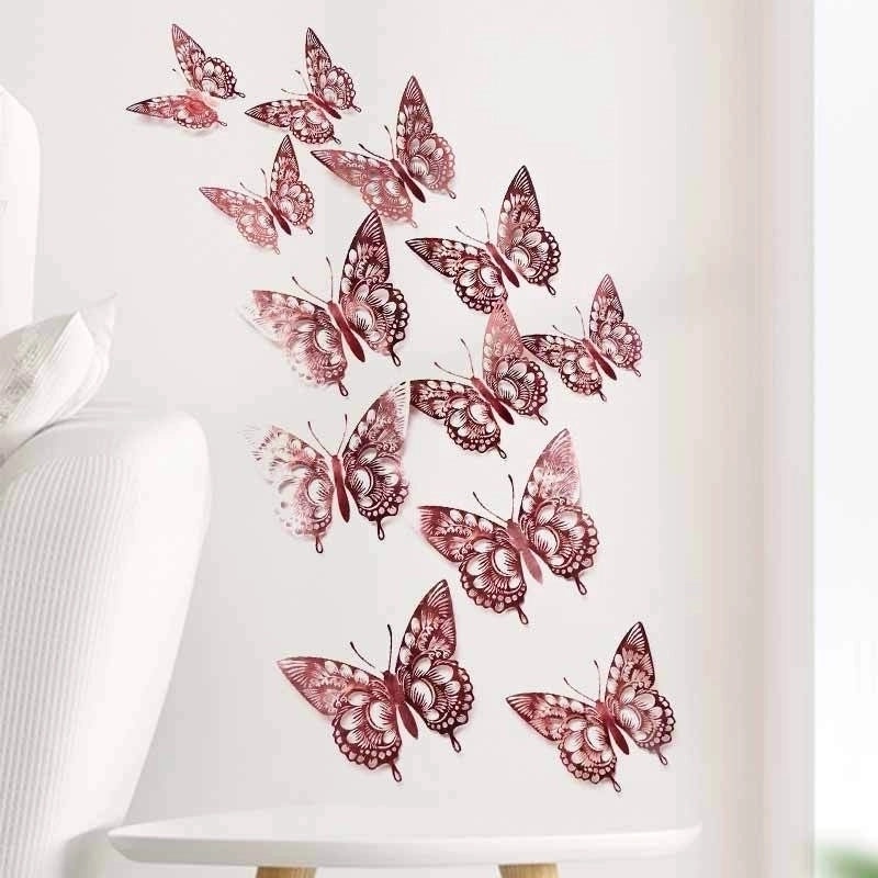 Elegant Iridescent Butterfly Wall Decal for Home Decor|Wall Stickers
