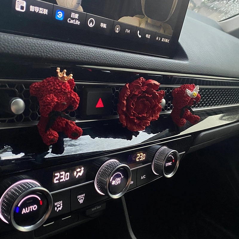 Bear Shaped Flower Scented Gypsum Decor | Home Fragrance & Aromatherapy