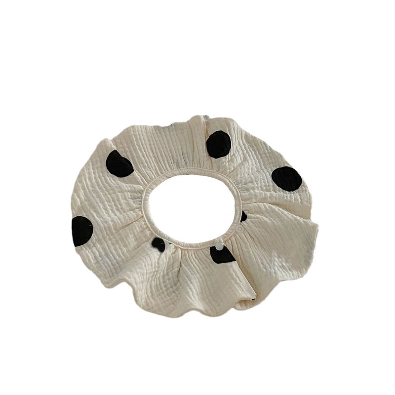 Minimalist Round Dot Solid Color Baby Burp Cloths Soft Gauze Fabric|Baby Accessories