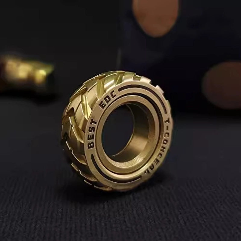 Stainless Steel Pop Coin Fidget Toy | EDC Desk Spinner Ring | Fingertip Gyro Decompression Artifact | Stress Relief Gadget|Fidget Toys