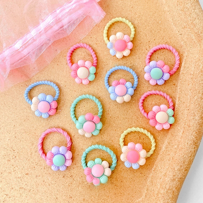 Gentle Baby Hair Bands, Soft Rubber Hair Ties for Kids, Non-Damaging Korean Style Hair Accessories|Childrens Hair Accessories