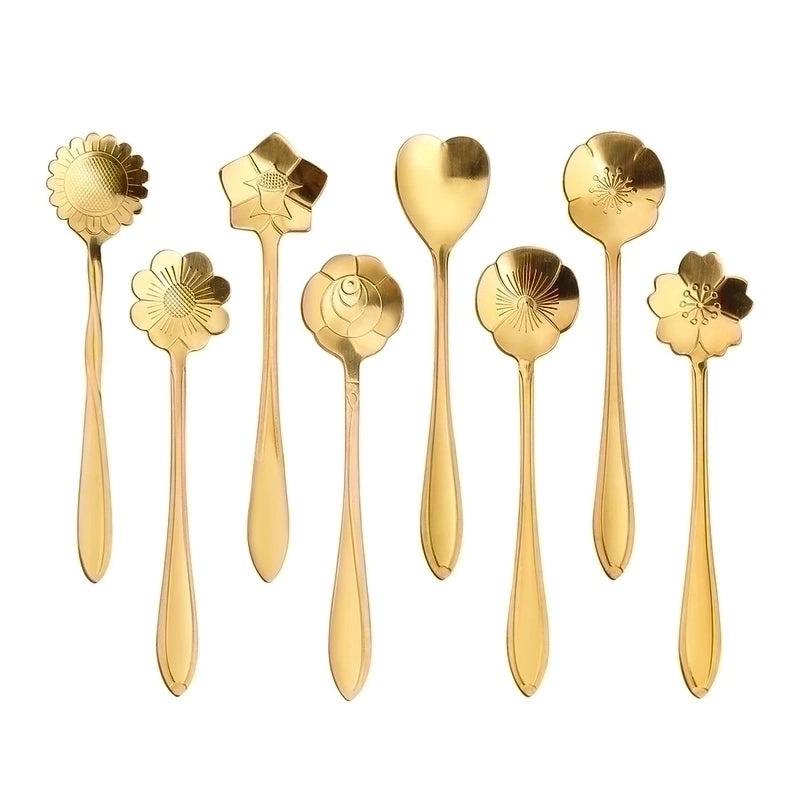 Vacation Floral Stainless Steel Spoon Single Piece | Kitchen & Dining Accessories