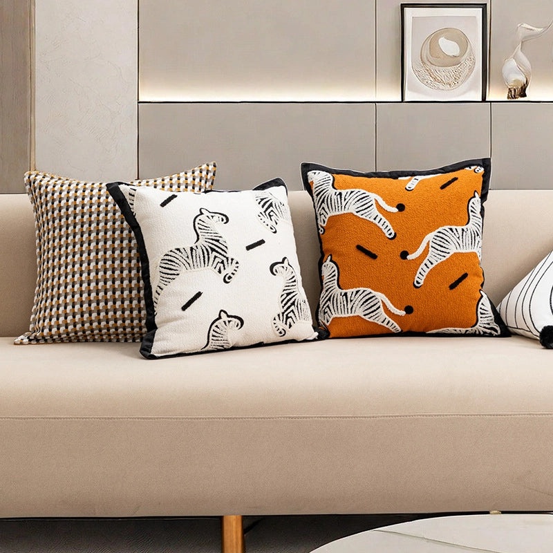 Simple Solid Color Polyester Pillow Covers|Home Decor Bedding