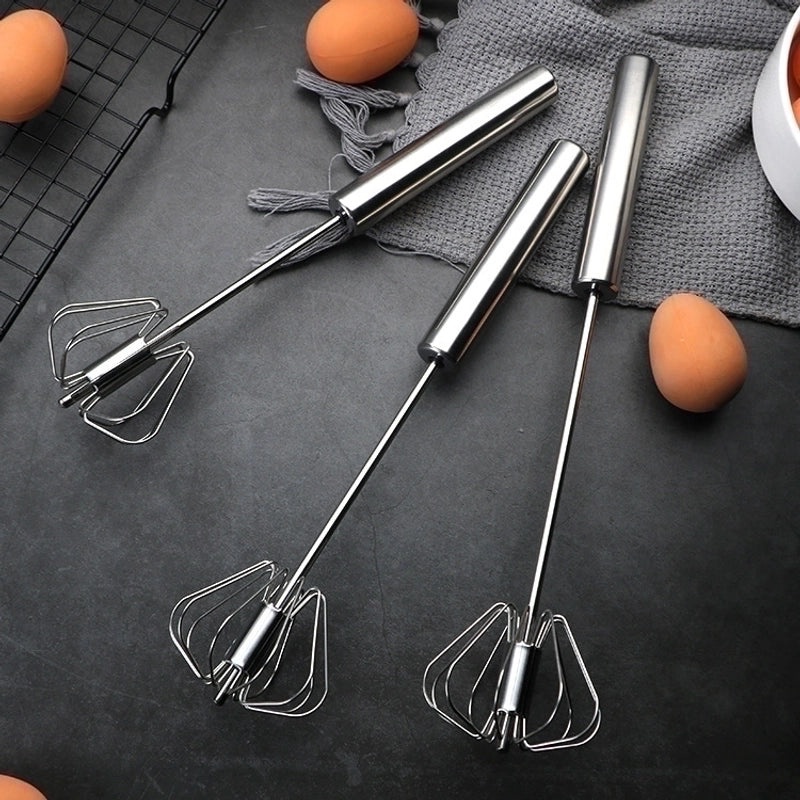 Stainless Steel Egg Beater Classic Solid Color Kitchen Tool 1 Piece|Kitchen Appliances