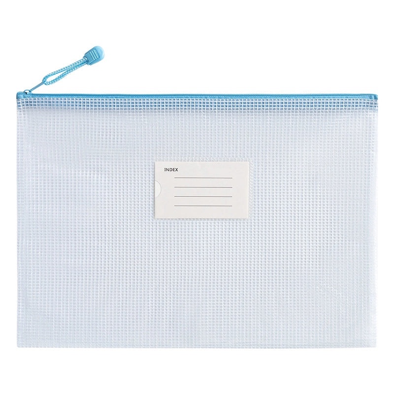 2 Pieces A4 Transparent Waterproof PVC Zipper Storage Bags for Student Subject Organization|Stationery & Office Supplies