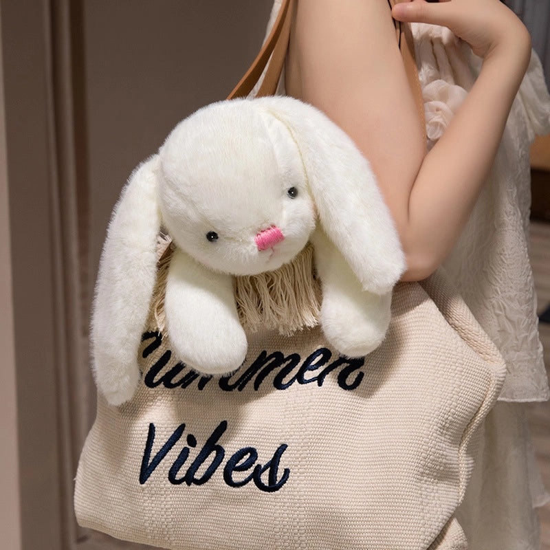 Soft Plush Rabbit Toy Solid Color Stuffed Animal Filled with PP Cotton|Stuffed Animals & Plush Toys