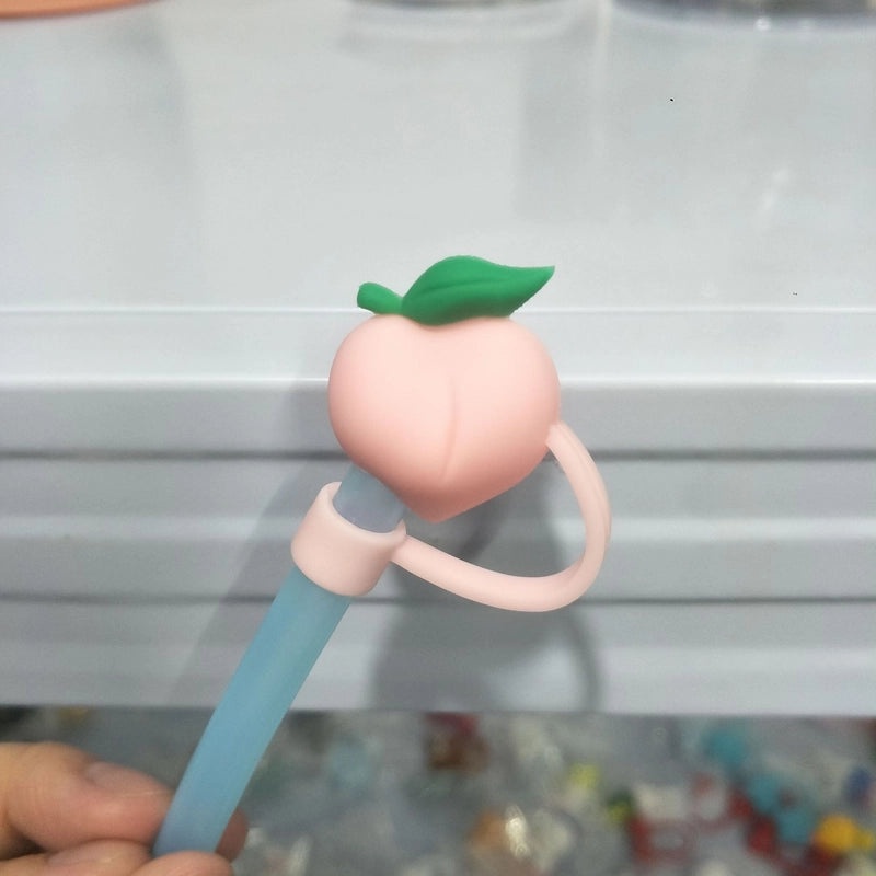 10mm Glass Straw Dust Cover Stainless Steel Cap for Large Diameter Straws Milk Tea Accessories|Drinkware Accessories