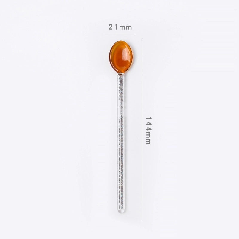 Clear Glass Spoon Minimalist Design|Kitchen Utensils