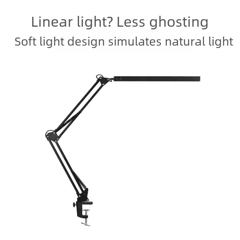 LED Adjustable Arm Desk Lamp with Eye Protection USB Portable Folding Clip Light | Home Office Lighting