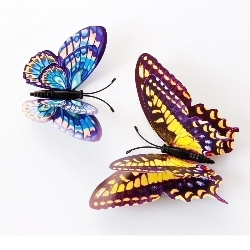Glow in the Dark 3D Double-Layer Butterfly Wall Decals|Home Decor Wall Stickers