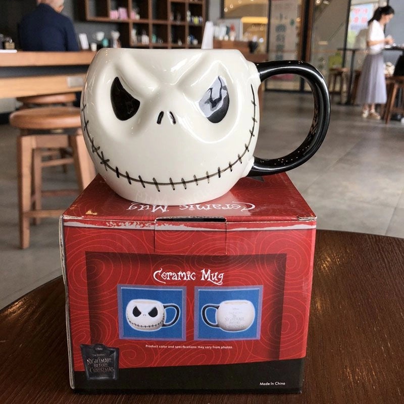 Exclusive Skull Ceramic Coffee Mug Halloween Gift|Home & Kitchen Drinkware