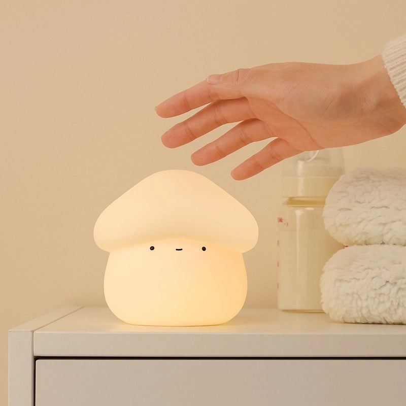 Mushroom Silicone Night Light USB Rechargeable Dimmable Lamp for Bedroom Baby Feeding Bedside|Home Decor Lighting
