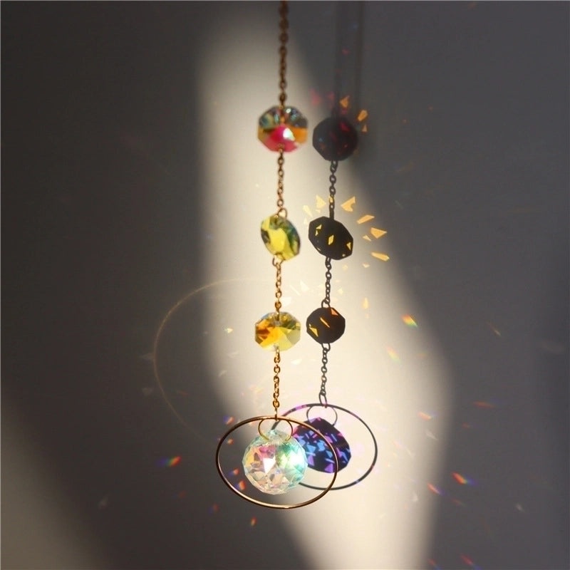 Trendy Sun-Shaped Crystal Suncatcher Wind Chime for Wall Decor|Home Decor