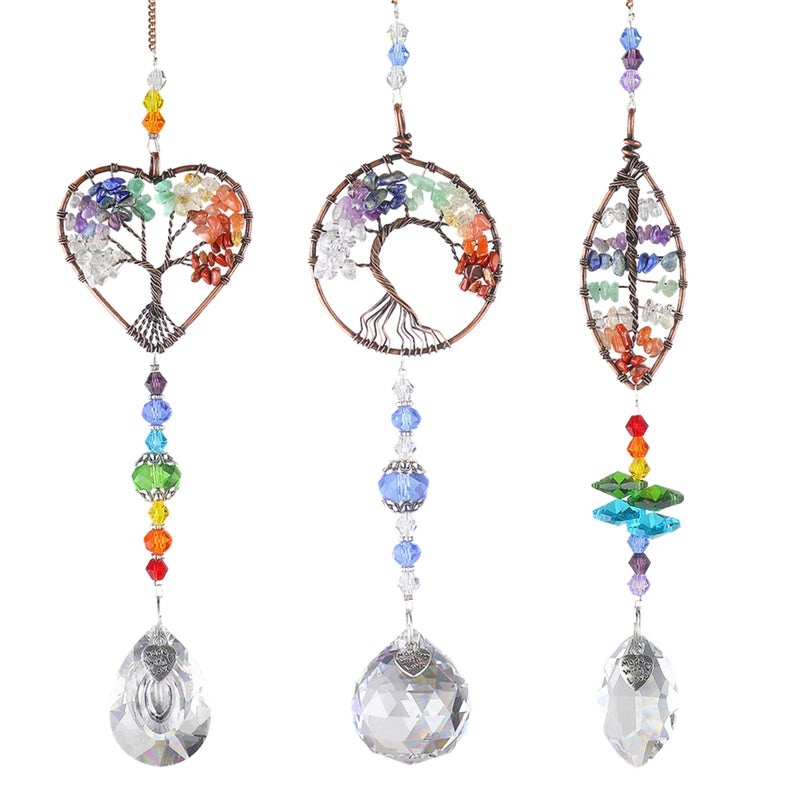 Festive Christmas Garden Party Lucky Tree Crystal Pendant Set | Home Decor & Party Supplies