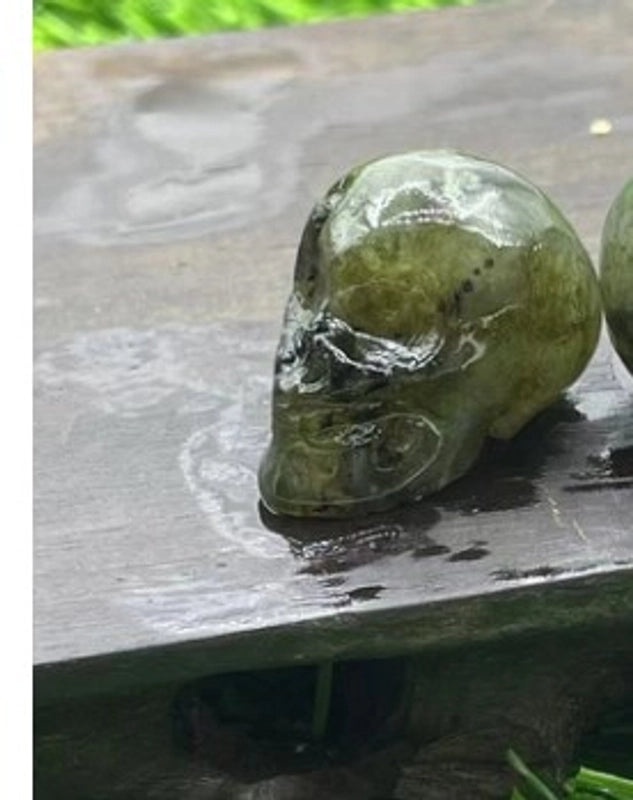 Halloween Punk Skull Natural Stone Decor|Jewelry & Accessories