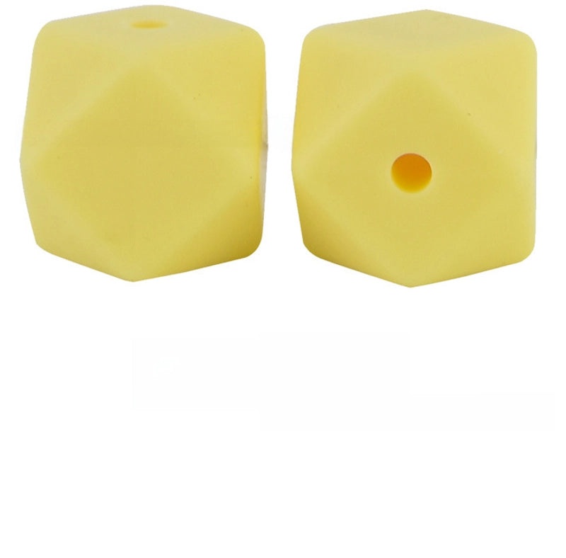 17mm Silicone Octagonal Beads for Pacifier Chains DIY Accessories | Baby & Mom Essentials