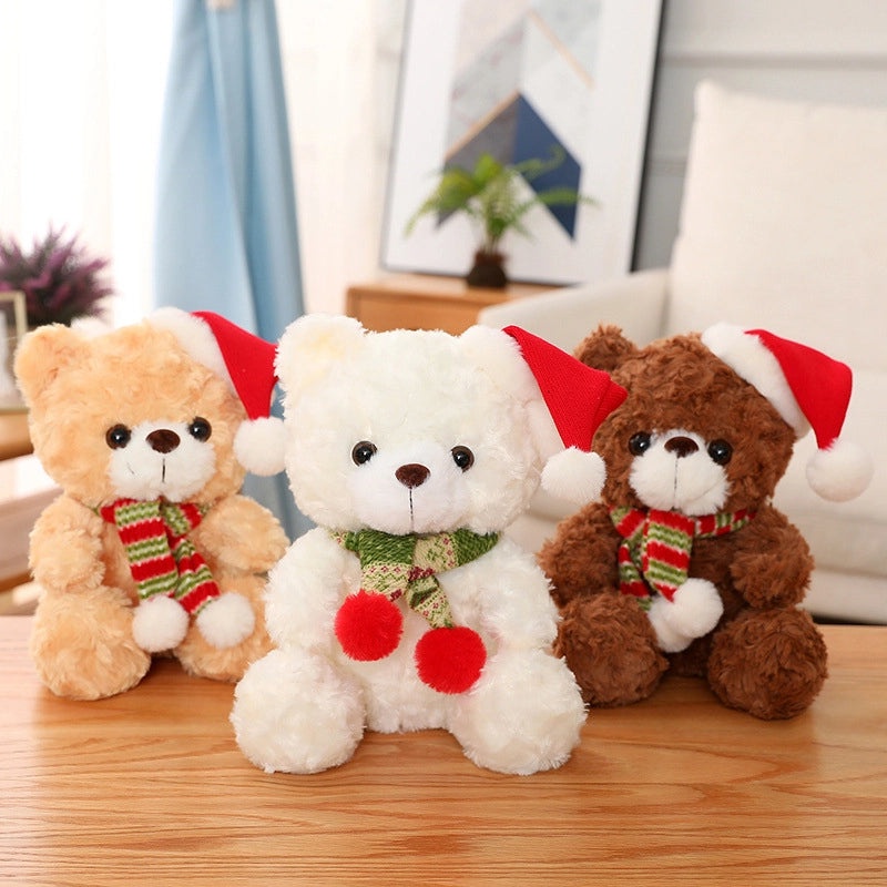 Christmas Plush Bear Stuffed Animal Soft PP Cotton Toy Gift for Kids|Stuffed Animals & Plush Toys