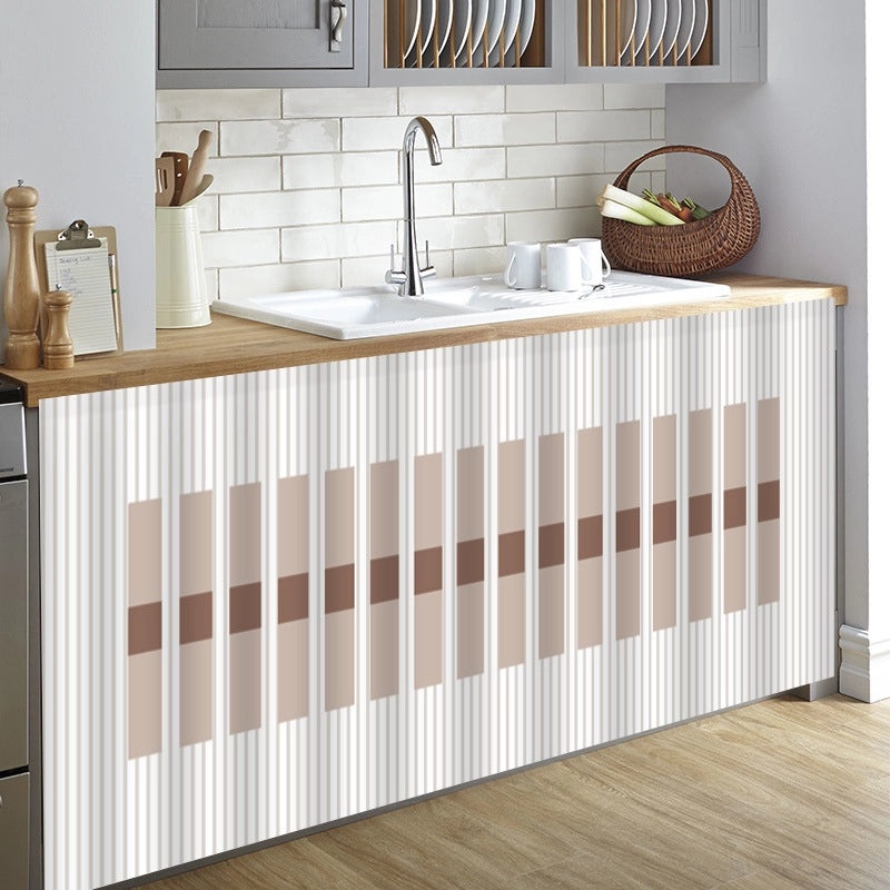 无痕防尘柜滑轨遮挡柜帘 自粘免打孔隐形柜门布帘|家居收纳配件