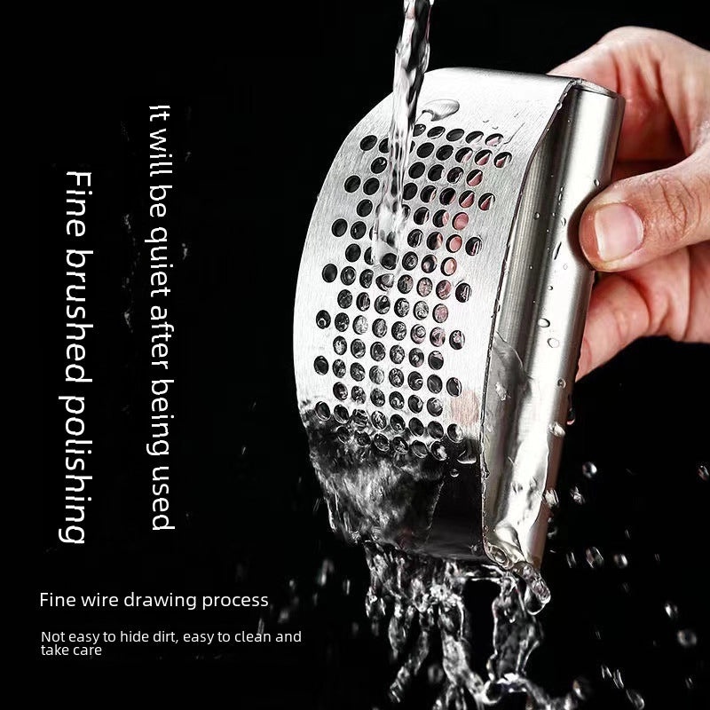 Stainless Steel Garlic Press Manual Crusher Garlic Peeler Clip Kitchen Tool|Kitchen Tools & Gadgets