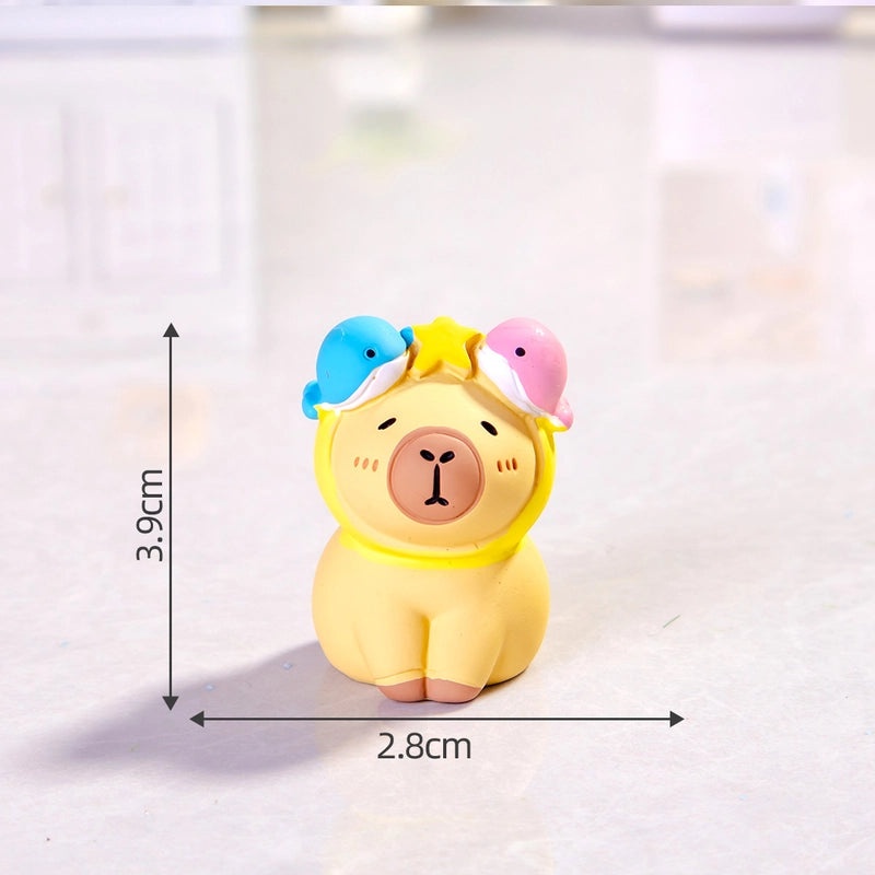 Realistic Capybara Figurine Resin Animal Model Toy | Animal Figurines & Collectibles